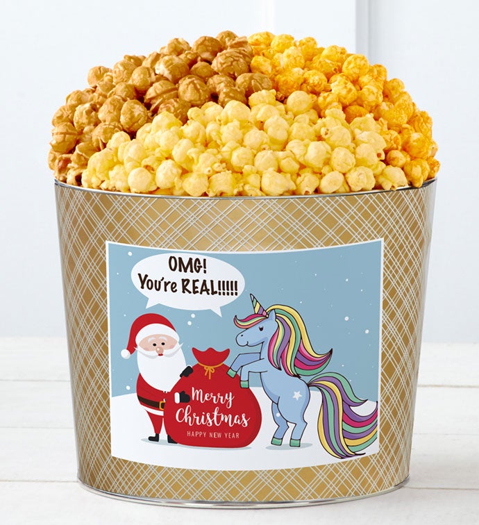 Tins With Pop® Omg You're Real Santa With Unicorn